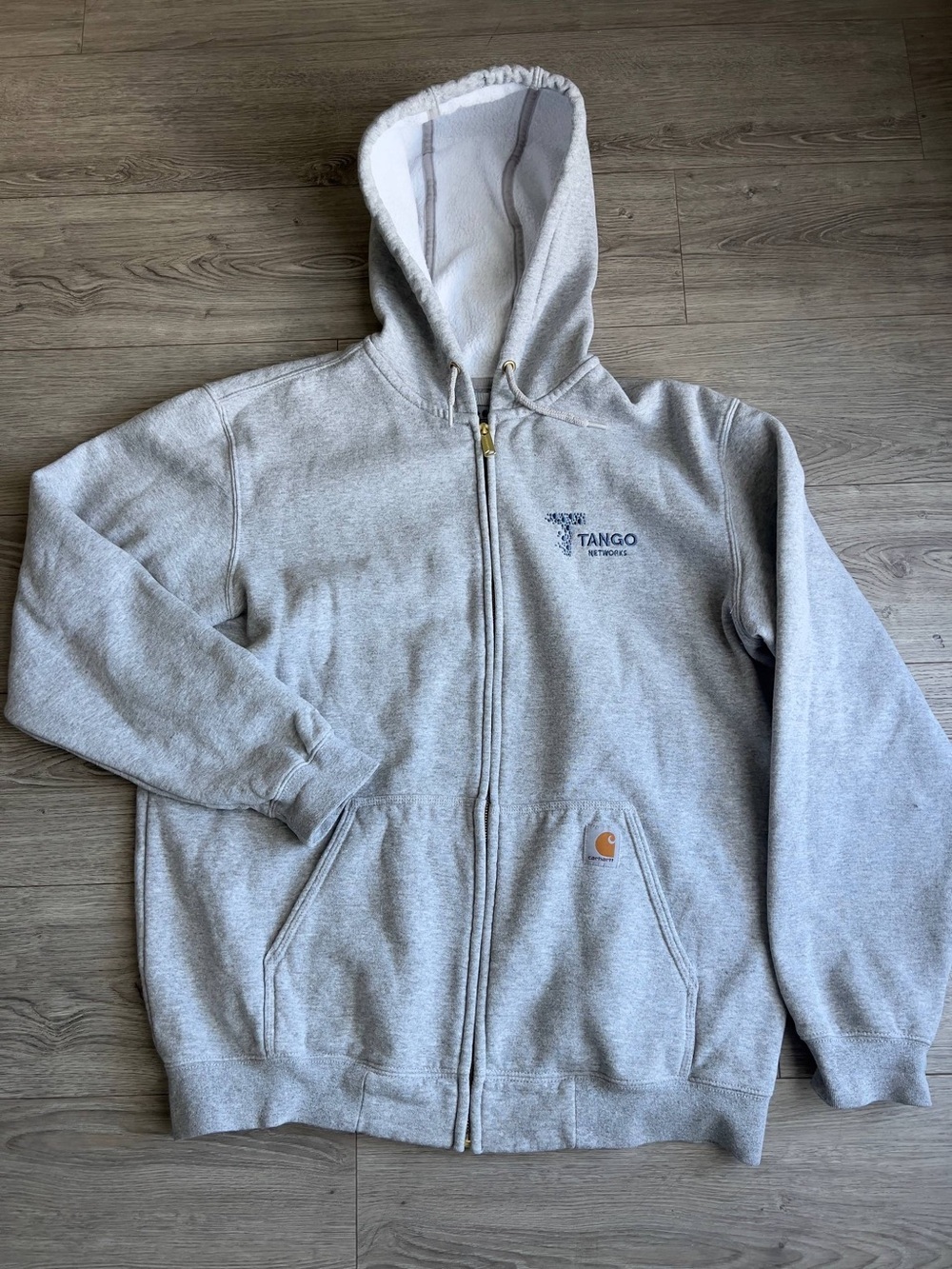Carhartt Zip Hoodie Grey L Size (66)